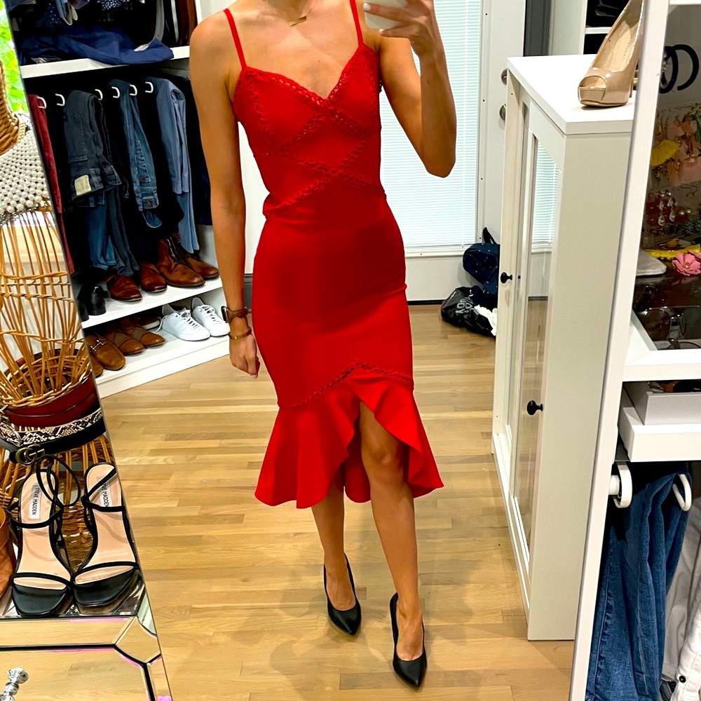 Red bandage dress